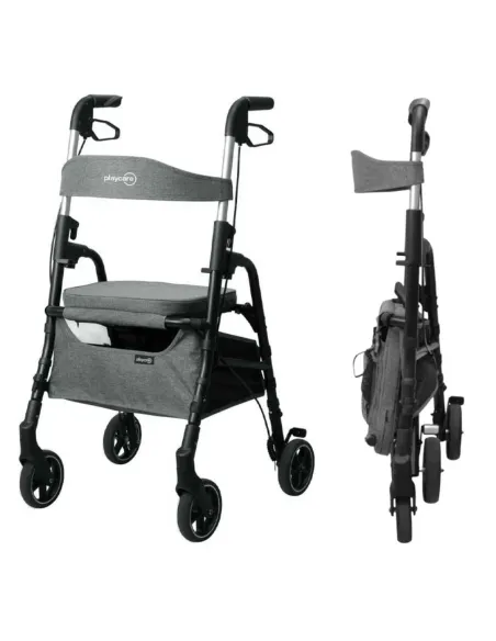 Andador Plegable con Asiento y Cesta W04 Playcare