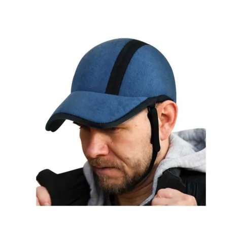 Protector Craneal Gorra Azul Acolchado 2