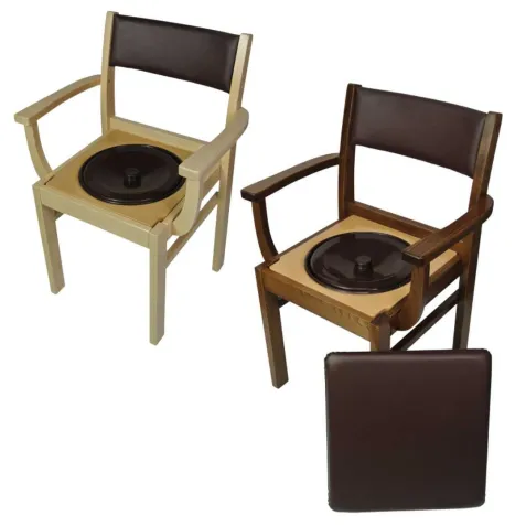 Silla de Madera con Inodoro