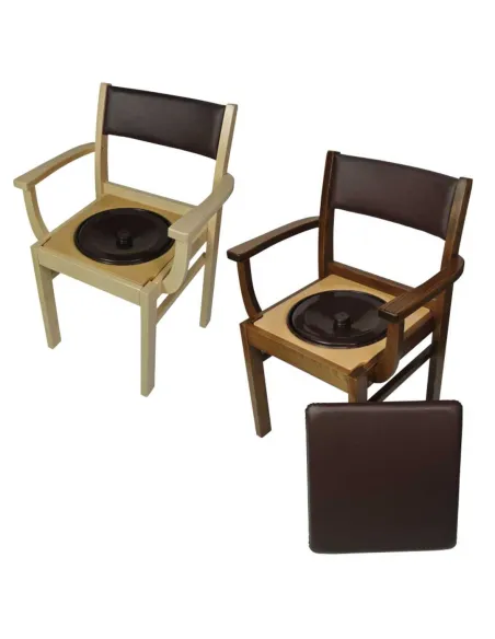 Silla de Madera con Inodoro