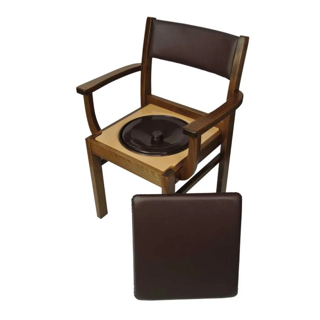 Silla de Madera con Inodoro
