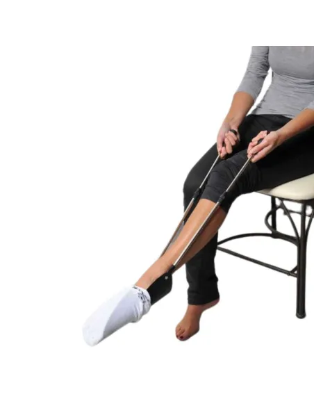 Pone Medias y Calcetines con Asas Telescópicas