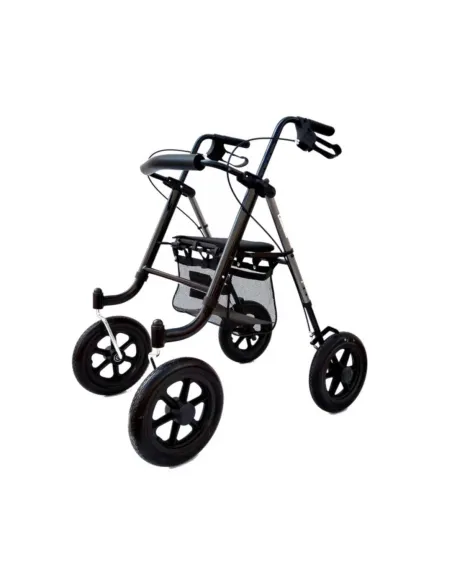 Andador Rollator OGI FOUR ALLROAD PRO Todoterreno · Color Negro