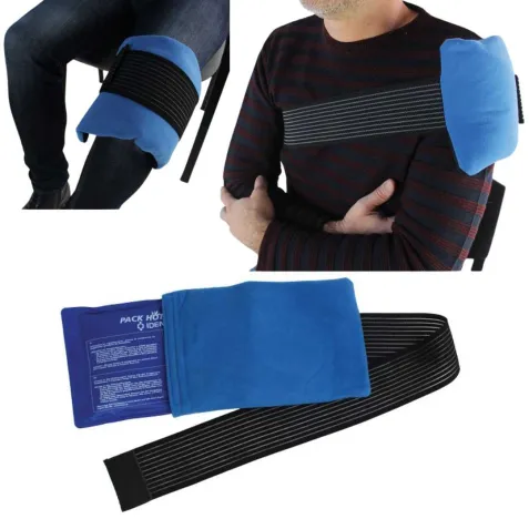 Bolsa Gel Frío o Calor Fijación Banda Elástica con Velcro
