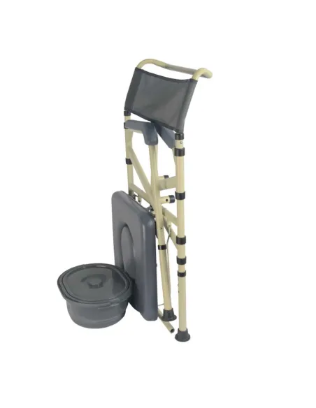 Silla con Inodoro CERDEÑA Plegable · Facil para Transportar