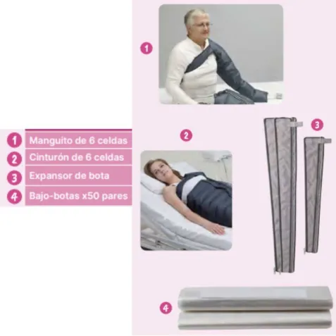 Aparato de Presoterapia MK400 con 6 Celdas 2