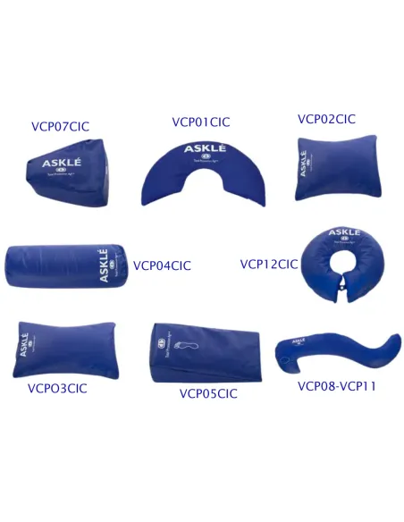Cojín Posicionador Caderas VCP07CIC con Funda Partículas de plata