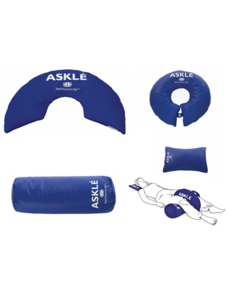 Cojín Posicionador Circular VCP12CIC con Funda Particulas de plata