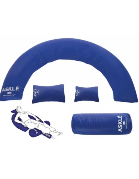 Cojín Posicionador Media luna Cilíndrico VCP09CIC con Funda Partículas de plata