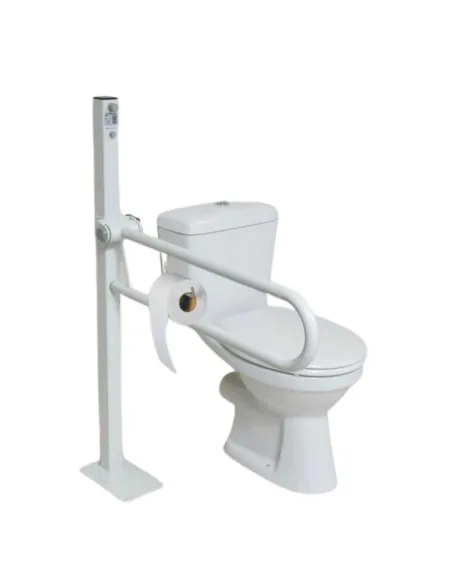 Asidero abatible con fijación al suelo FIDJI Blanco