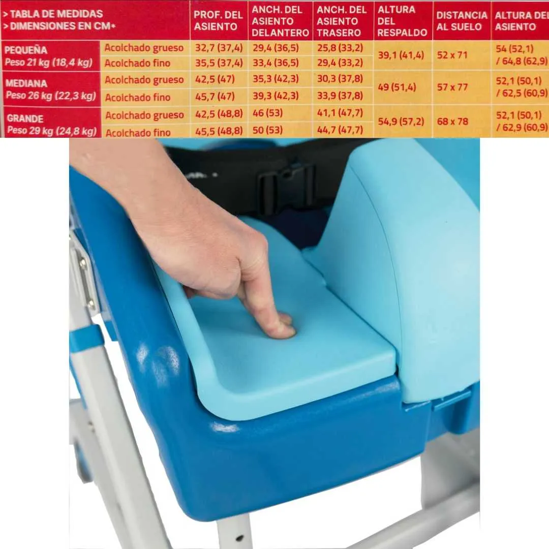 Silla Ducha y Wc SEAHORSE PLUS Basculante y...