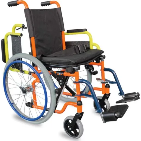 Silla de Ruedas de Acero para Niños
