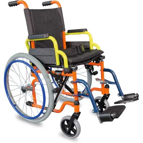 Silla de Ruedas de Acero para Niños 2