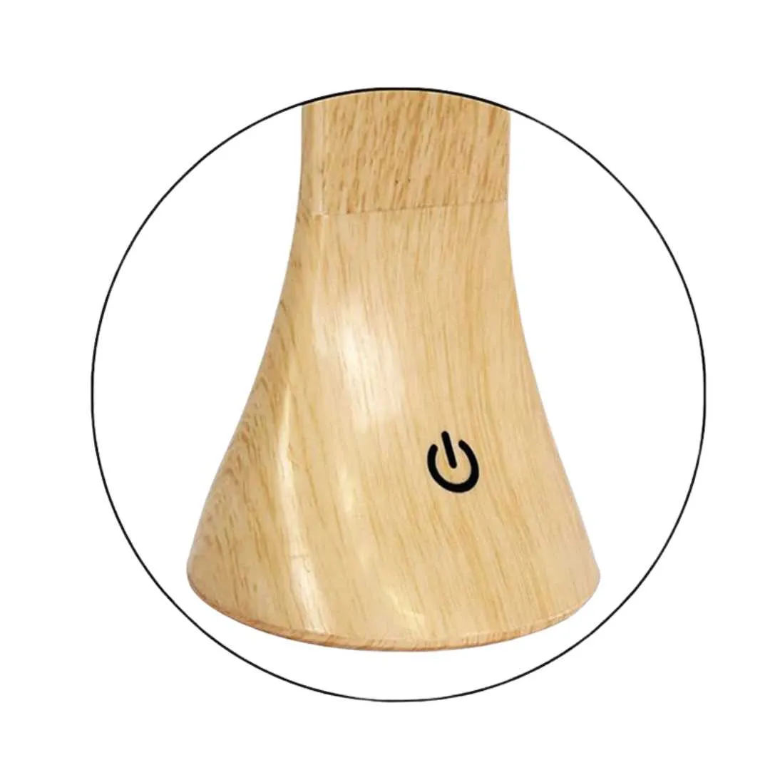 Lampara Táctil y Plegable de Madera con 3...
