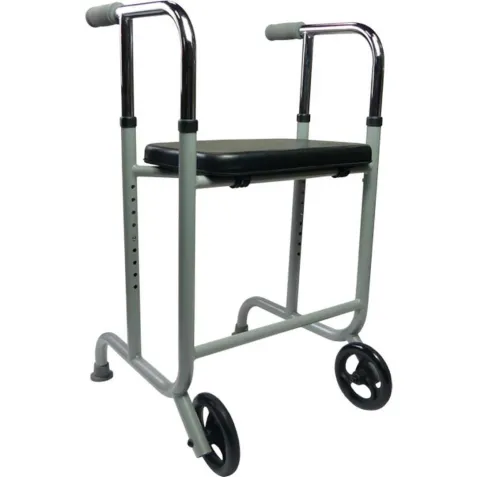 Andador de Marcha STRONG con Ruedas y Asiento Confort