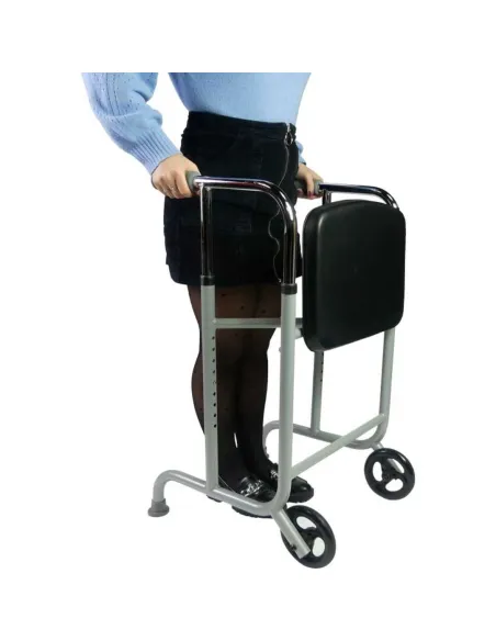 Andador de Marcha STRONG con Ruedas y Asiento Confort