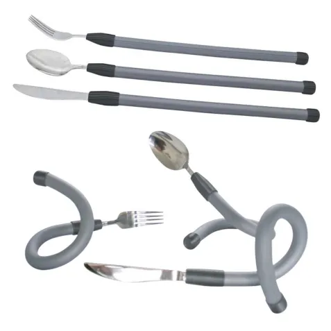 Cubiertos con Mangos Flexibles · Cuchara · Tenedor ·... 2