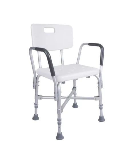 Silla de Ducha Reforzada con Reposabrazos 136 Kg