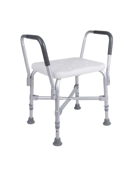 Taburete de Ducha Reforzado con Reposabrazos