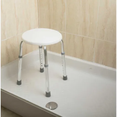 Taburete Banqueta Redondo para Ducha o Bañera Reforzado... 2