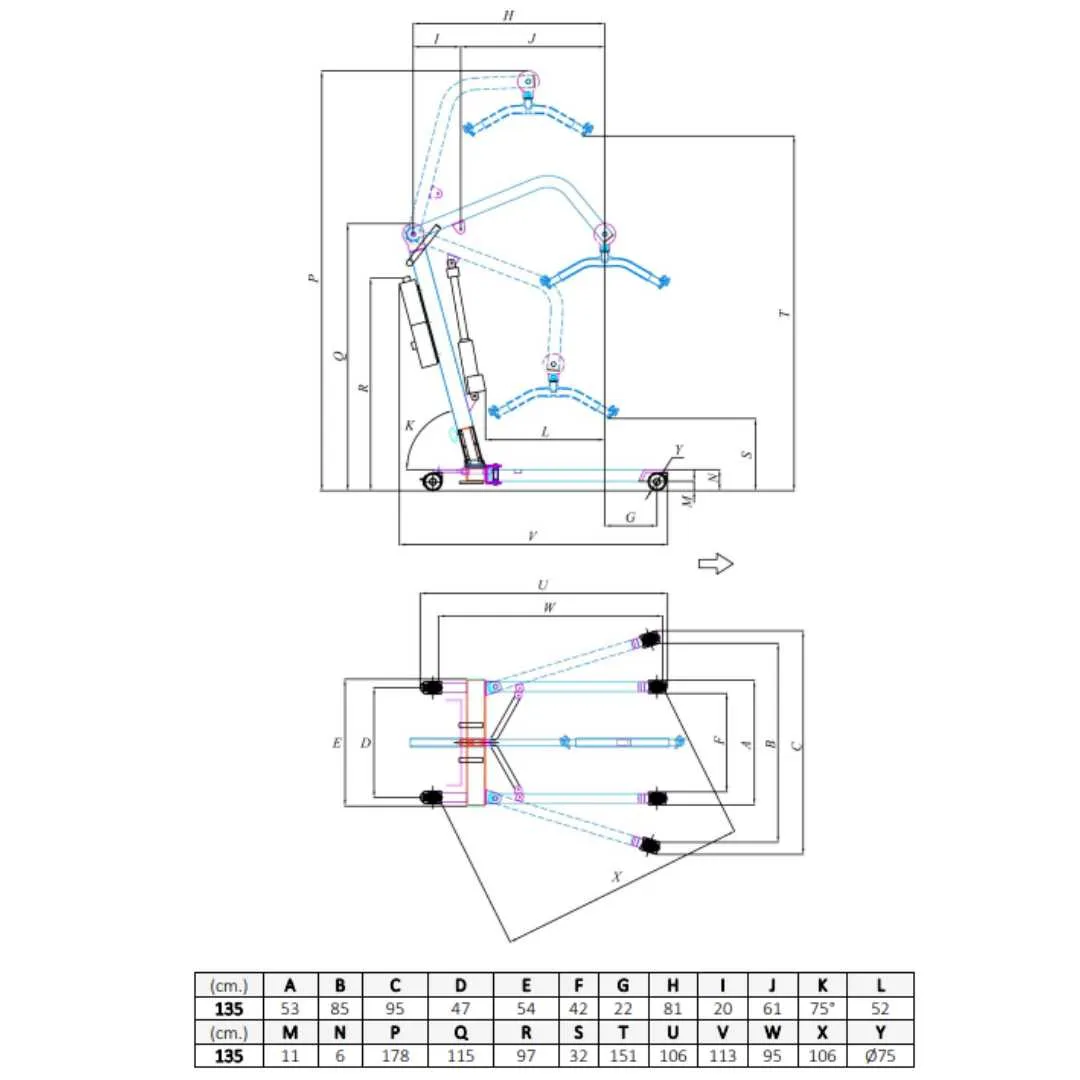 Grúa de Traslado POWERLIFT 135 MINI Tecnimoem...