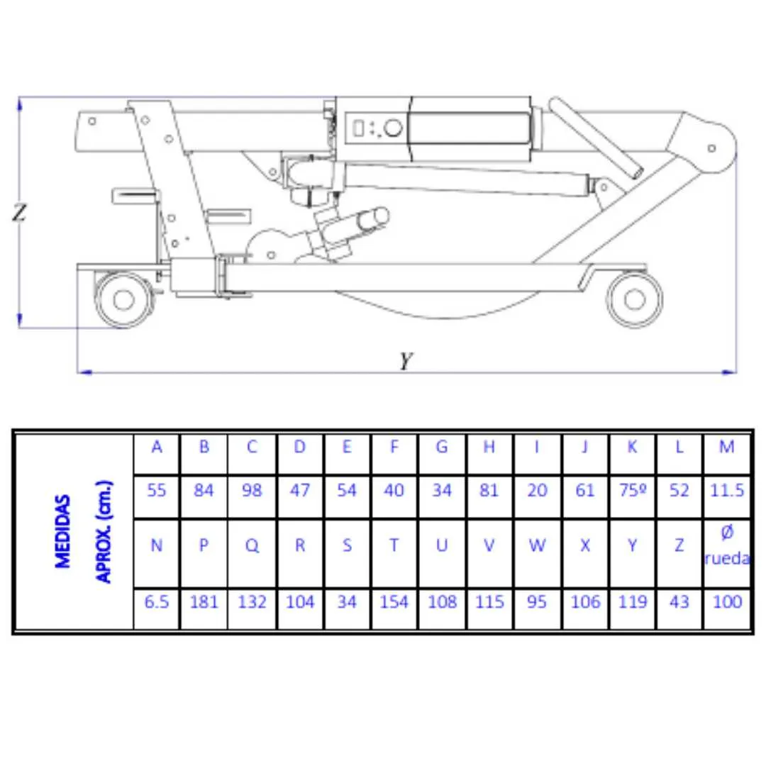 Grúa de Traslado POWERLIFT 150 Plegable...