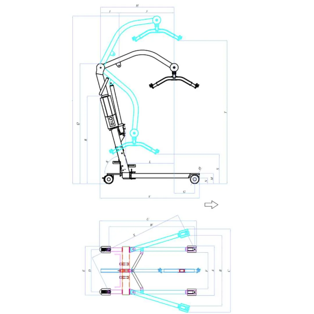 Grúa de Traslado POWERLIFT 150 Plegable...