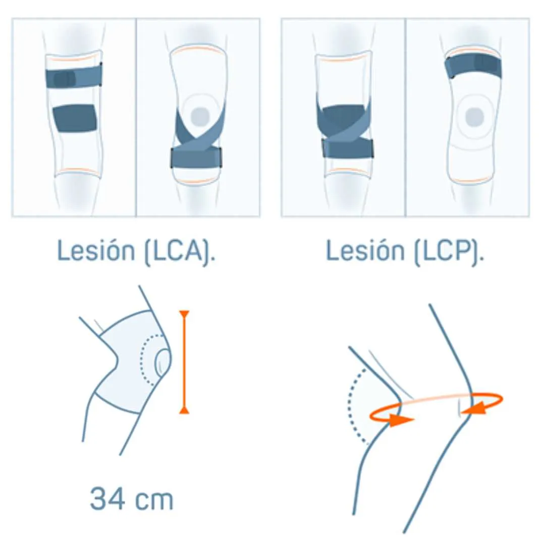 Rodillera de Neopreno Ligamentos Cruzados Orliman