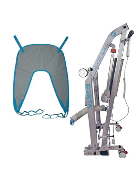 Grúa de traslado PRACTIKA Plegable Hasta 150 Kg con Arnés