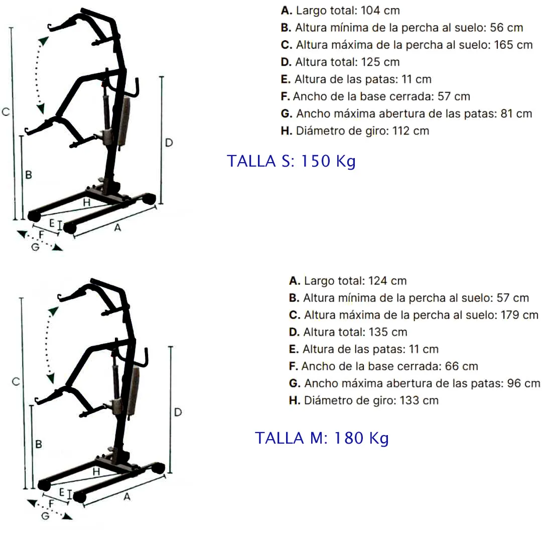 Grua de Traslado FLY 3 COMPACT o STANDARS o...