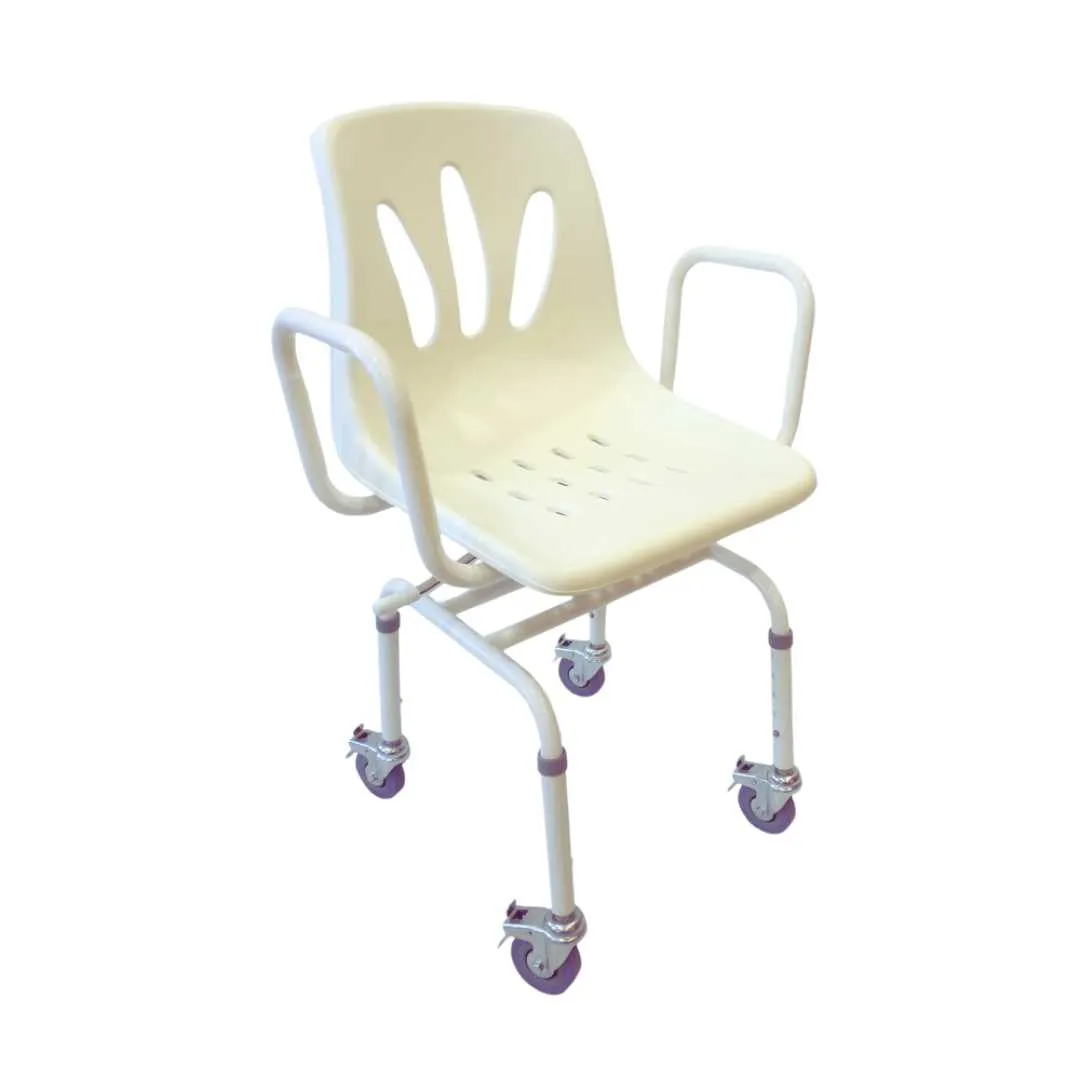 Silla Giratoria para Ducha con Ruedas
