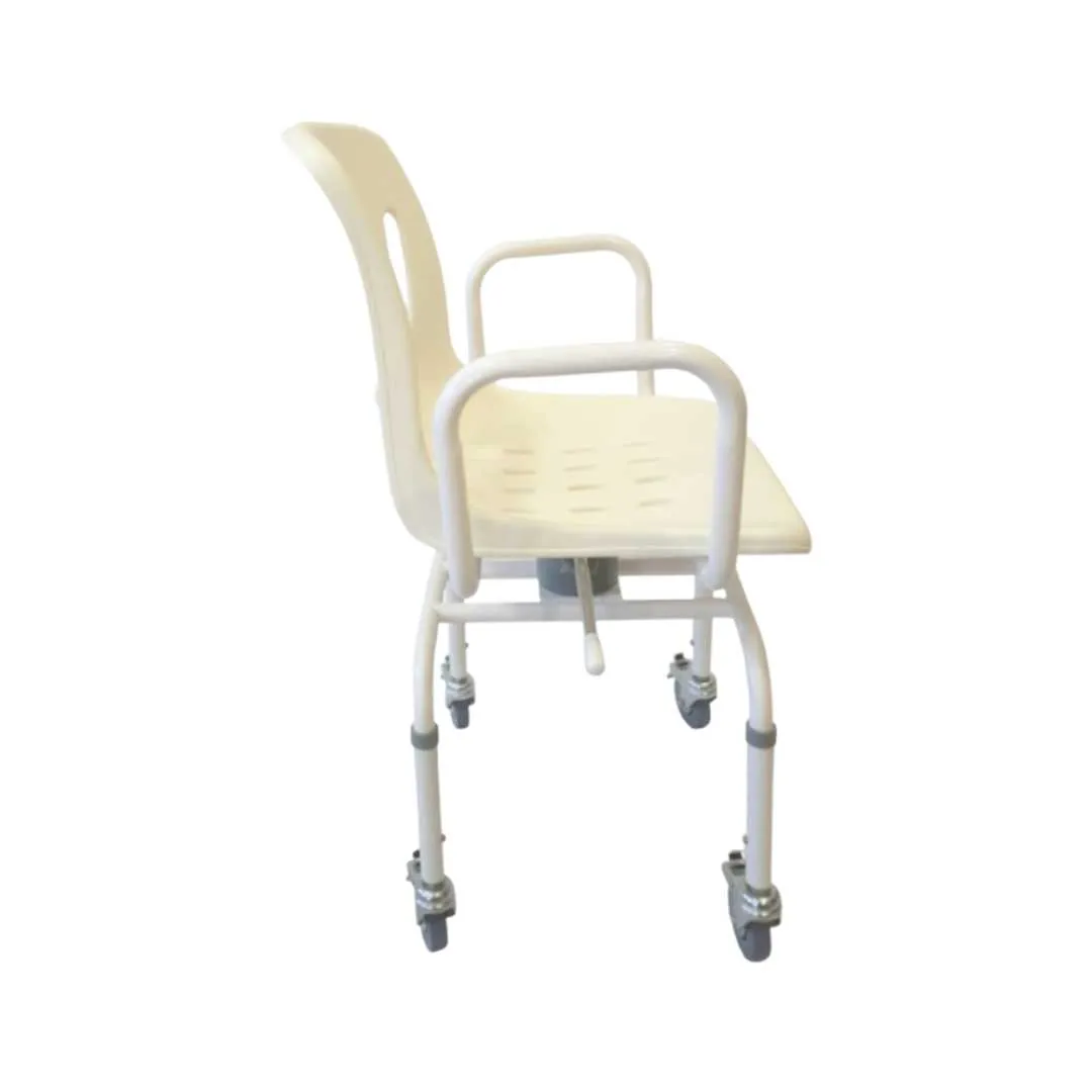 Silla Giratoria para Ducha con Ruedas