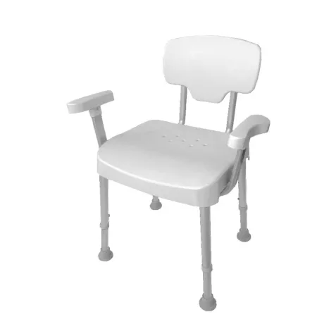 Silla de Ducha XL con Respaldo y Reposabrazos 2