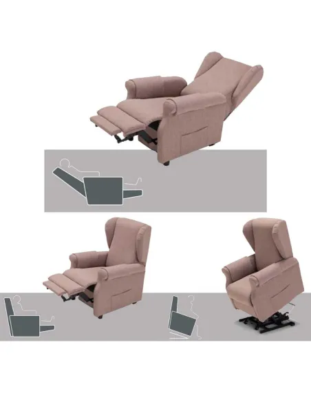 Sillón Elevador Relax VANITY con 2 Motores y Reposabrazos Extraibles