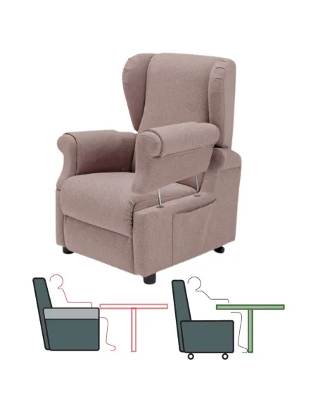 Sillón Elevador Relax VANITY con 2 Motores y Reposabrazos Extraibles