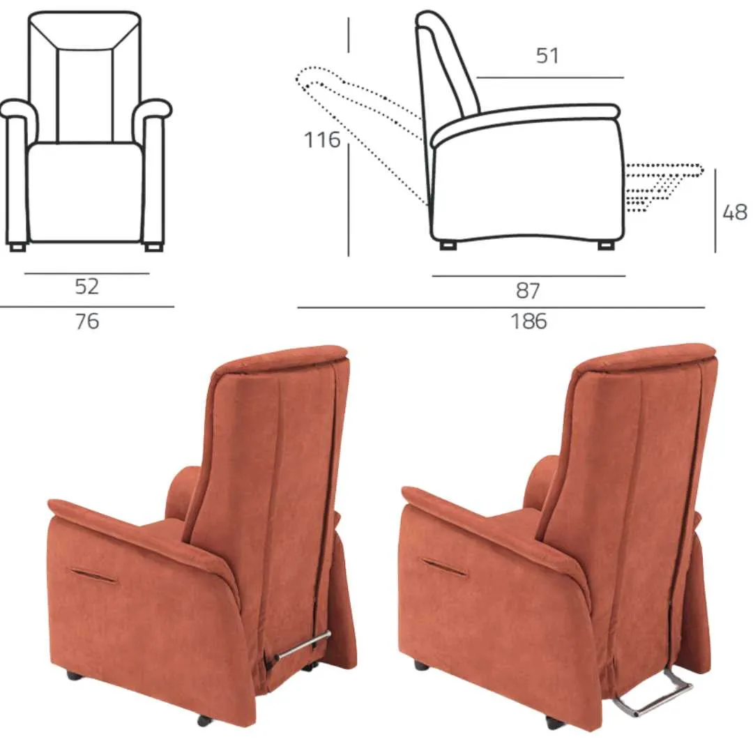 Sillón Elevador Relax GALA con 2 Motores