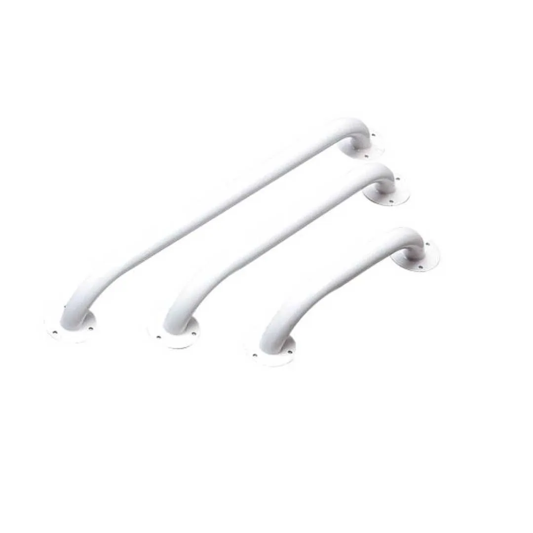 Barra Asidero Baño Acero Epoxi Blanco · 3 Medidas