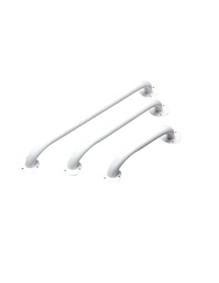 Barra Asidero Baño Acero Epoxi Blanco · 3 Medidas