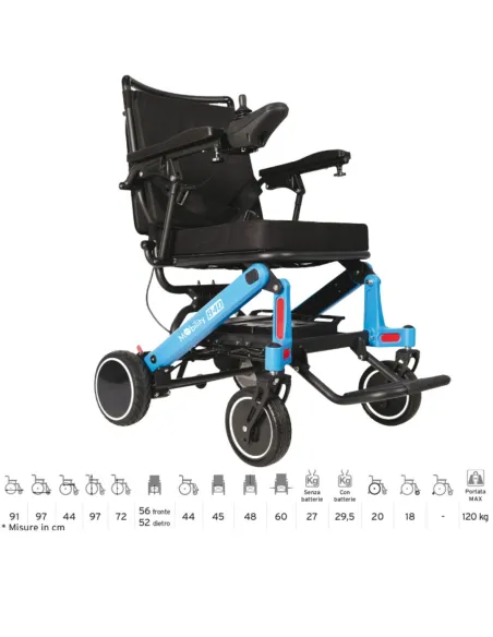 Silla de Ruedas Eléctrica Plegable MOBILITY 840