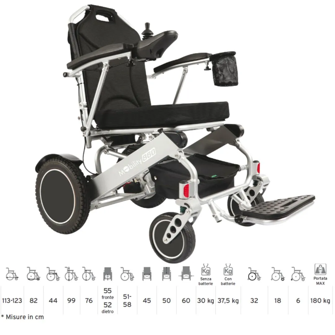Silla de Ruedas Eléctrica Plegable MOBILITY 860
