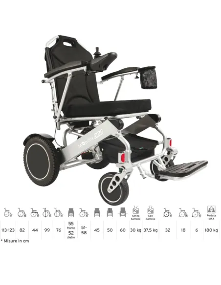 Silla de Ruedas Eléctrica Plegable MOBILITY 860