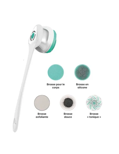 Cepillo de Ducha Recargable con 5 Tipos de cepillos