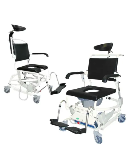 Silla de Ducha con Inclinación y Elevación Eléctrica ERGOTIP · 3 Anchos