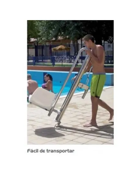 Ascensor Acuático Hidráulico Portátil PK METALU Portátil para Piscinas