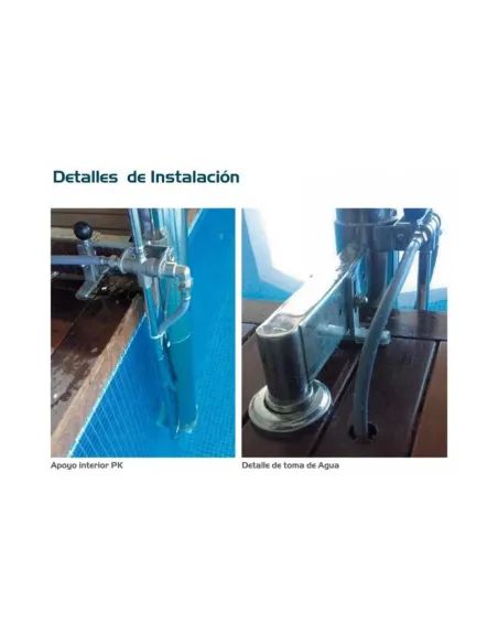 Ascensor Acuático Hidráulico Portátil PK METALU Portátil para Piscinas