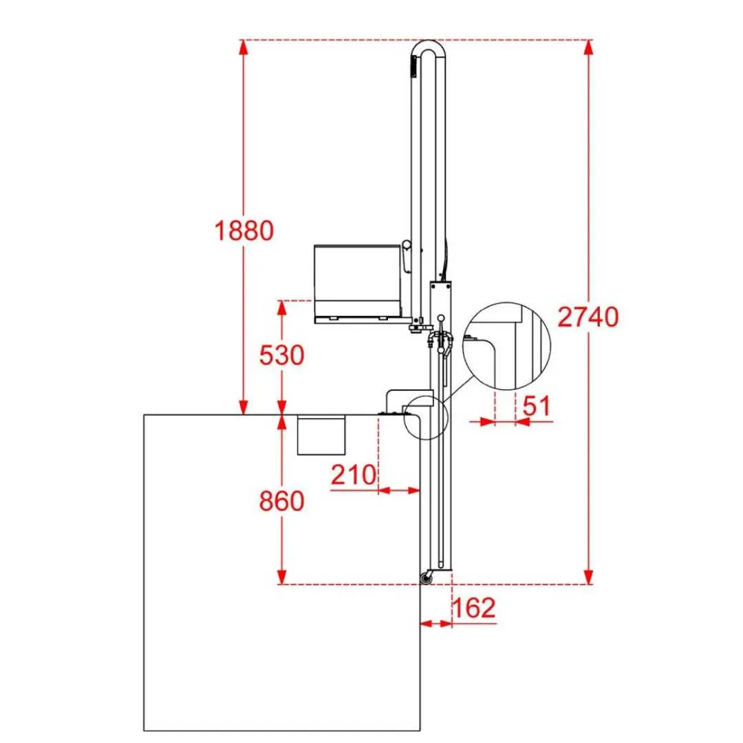 Ascensor Acuático Hidráulico METALU BASIC  Semi...