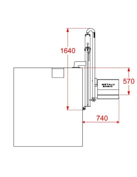 Ascensor Acuático Hidráulico METALU BASIC  Semi Portatil