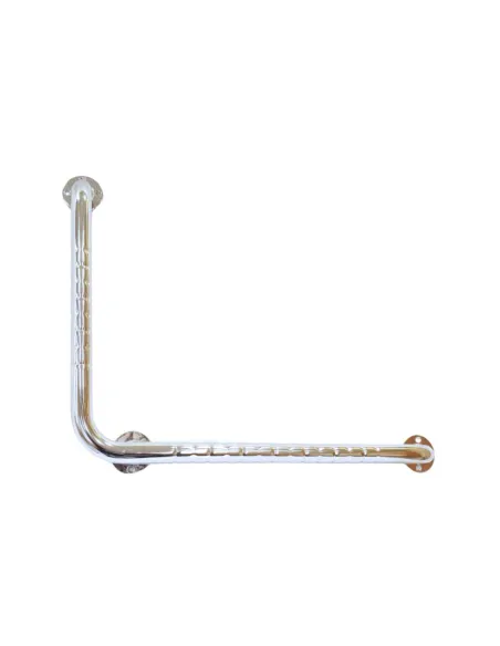 Barra Baño Acero Inoxidable en Angulo de 64 x 51 cm