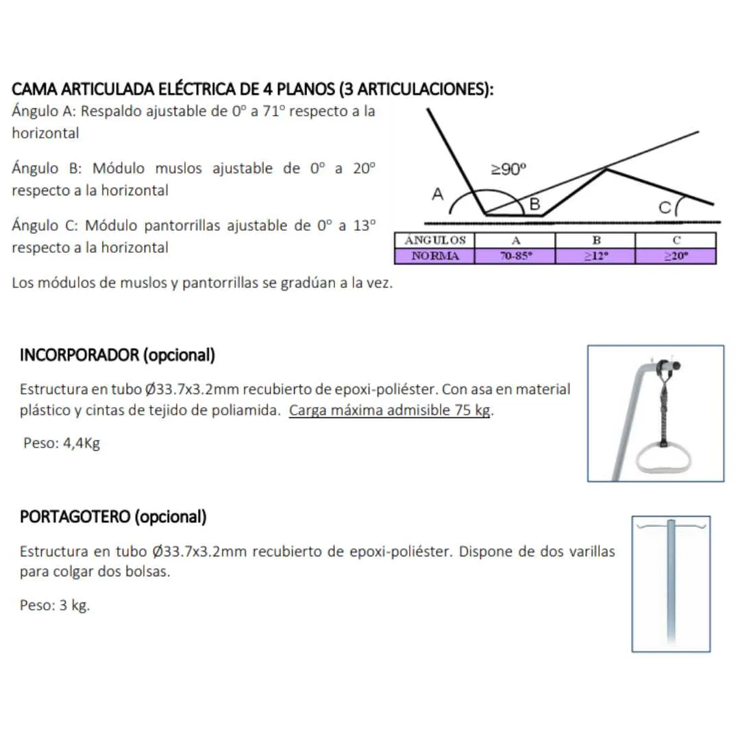 Cama Articulada NULES PLUS Tecnimoem