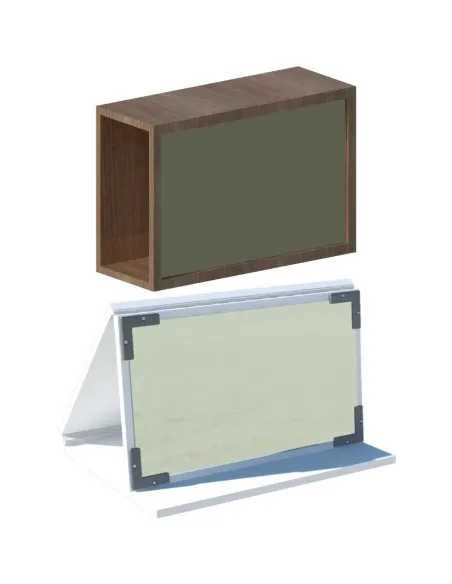 Espejo Terapia Miembro Fantasma · Plegable o Cajón